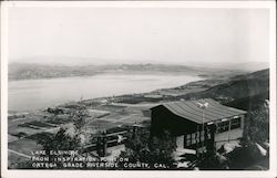 Lake Elsinore from inspiration Point on Ortega Grade California Postcard Postcard Postcard