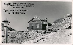 The Bottle House - 5,419 bottles Calico Ghost Town Yermo, CA Postcard Postcard Postcard