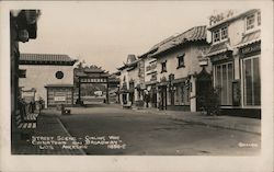 Street Scene, Ginling Way, Chinatown on Broadway Postcard