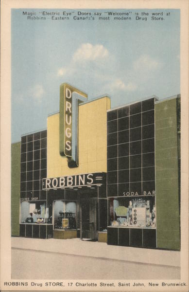 Robbins Drug Store Saint John NB Canada New Brunswick