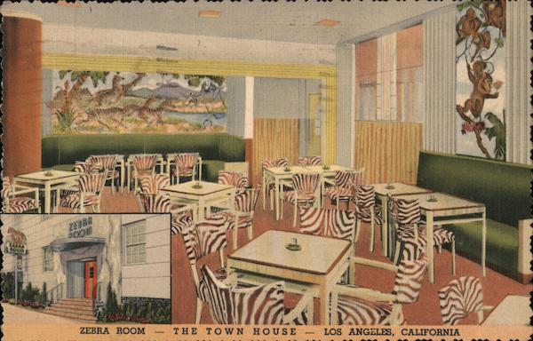 Zebra Room The Town House Los Angeles California