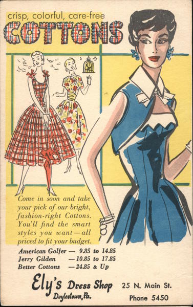 Ely's Dress Shop - Crisp, Colorful, Care-free Cottons Doylestown Pennsylvania