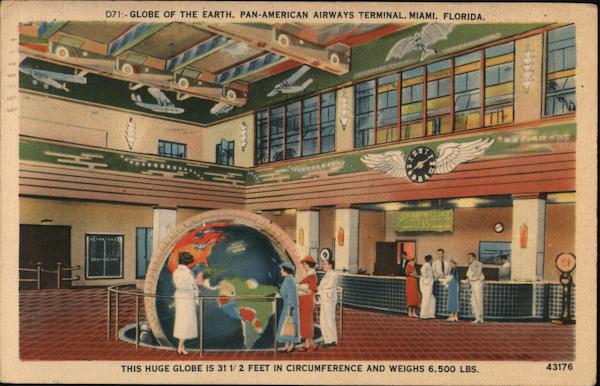 Globe of the Earth, Pan-American Airways Terminal, Miami, Florida