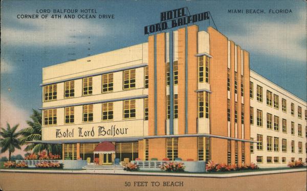 Lord Balfour Hotel Miami Beach Florida