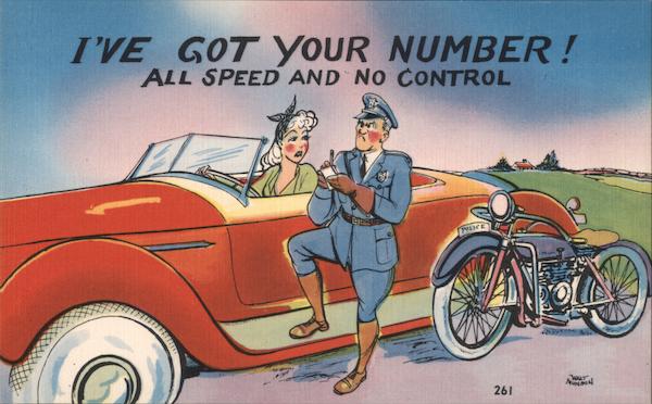 I've got your number! All speed and no control Asheville North Carolina