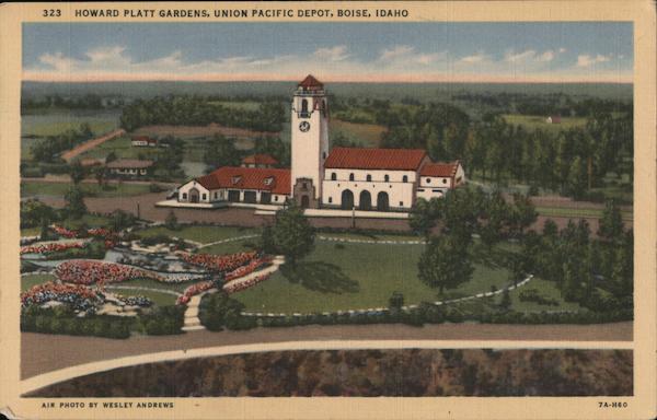 Howard Platt Gardens, Union Pacific Depot Boise Idaho