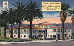 Ocean Park Motel Santa Barbara, CA Postcard Postcard Postcard