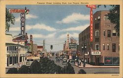 Fremont Street Looking East Postcard
