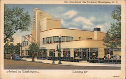 Greyhound Bus Terminal Postcard