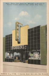 Robbins Drug Store Saint John, NB Canada New Brunswick Postcard Postcard Postcard