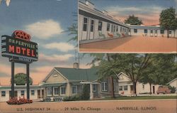 Napersville Motel Postcard