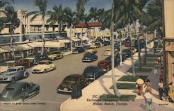 Lincoln Road Exclusive Shopping Center Miami Beach, FL Miami Beach News Bureau Postcard Postcard Postcard