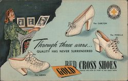 Gold Cross Shoes - McLean's Postcard