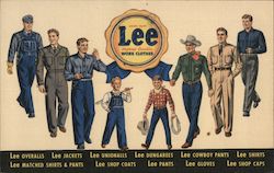 Lovell's Lee Jeans, Work Clothes Postcard