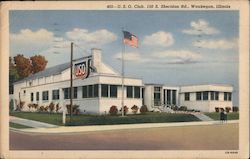 U.S.O. Club Waukegan, IL Postcard Postcard Postcard