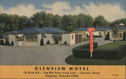 Glenview Motel Postcard