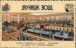 Jayhawk Bowl Topeka, KS Postcard Postcard Postcard