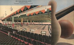 Tiny Town Bowling Alleys Postcard