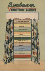 Sunbeam Venetian Blinds Postcard