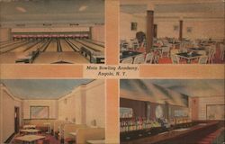 Main Bowling Academy Angola, NY Postcard Postcard Postcard