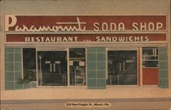 Paramount Soda Shop - Restaurant...Sandwiches Miami, FL Postcard Postcard Postcard