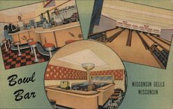 Bowl Bar - World's Largest Champagne Class - Wisconsin Dells, Wisconsin Postcard