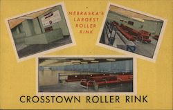 Crosstown Roller Rink - Nebraska's Largest Roller Rink Postcard