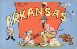 Greetings from Arkansas Postcard