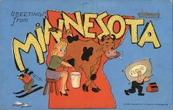 Greetings from Minnesota Postcard
