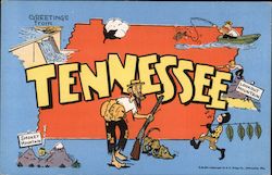 Greetings from Tennessee Postcard