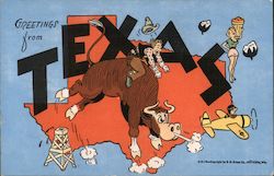 Greetings From Texas Postcard