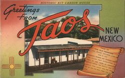 Greetings from Taos New Mexico Postcard