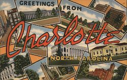 Greeting from Charlotte, North Carolina Postcard Postcard Postcard