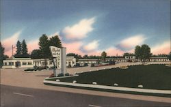 Elizabeth Court Deluxe Motel Postcard