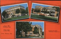 Austin College - Thompson, Luckett, Sherman Halls Postcard