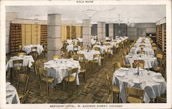 Gold Room, Brevoort Hotel Chicago, IL Postcard Postcard Postcard