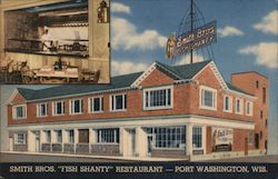 Smith Bros. Fish Shanty Restaurant - Port Washington, Wisconsin Postcard