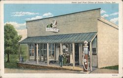 Santa Claus Store and Post Office Indiana Postcard Postcard Postcard