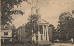 Christian Science Church Newtonville, MA Postcard Postcard Postcard