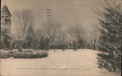 Campus in Winter, Mount Carmel Academy Postcard
