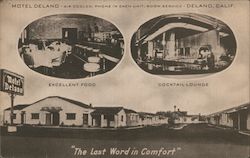 Motel Deland Delano, CA Postcard Postcard Postcard