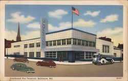 Greyhound Bus Terminal Postcard