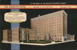 The Sheridan Hotel Minneapolis, MN Postcard Postcard Postcard