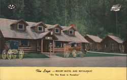 The Logs - Resort Motel and Restaurant "On the Road to Paradise" Ashford, WA Postcard Postcard Postcard