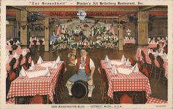 Fischer's Alt Heidelberg Restaurant Detroit, MI Curt Teich Postcard Postcard Postcard