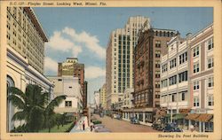 Flagler Street, Looking West Postcard