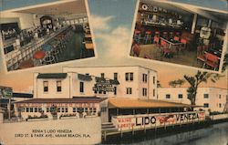Xenia's Lido-Venezia Miami Beach, FL Postcard Postcard Postcard