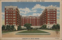 The Melrose Hotel - Oaklawn at Cedar Springs Dallas, TX Postcard Postcard Postcard