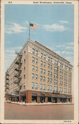 Hotel Washington Greenville, TX Postcard Postcard Postcard