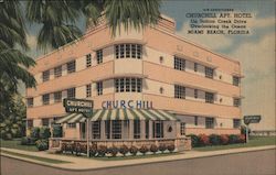 Churchill Apartment Hotel Postcard